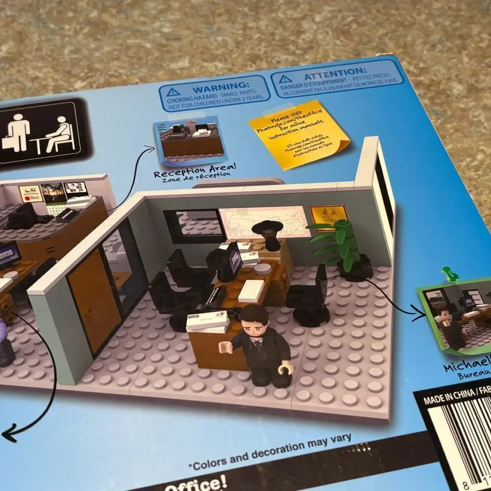 The Office Dunder Mifflin Scranton Branch Construction Building Block Set New